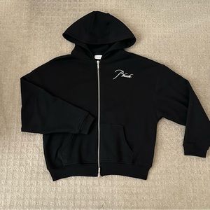 RHUDE Embroidered Logo Full Zip Hoodie